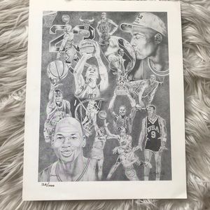 Michael Jordan Martin Woods Basketball Art